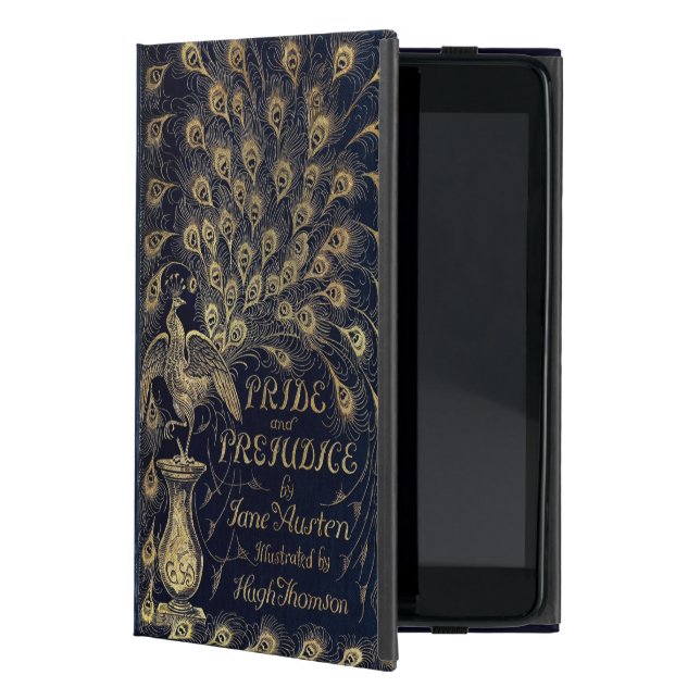 Funda Para iPad Mini Orgullo antiguo de Jane Austen y pavo real prejuic (Anverso)