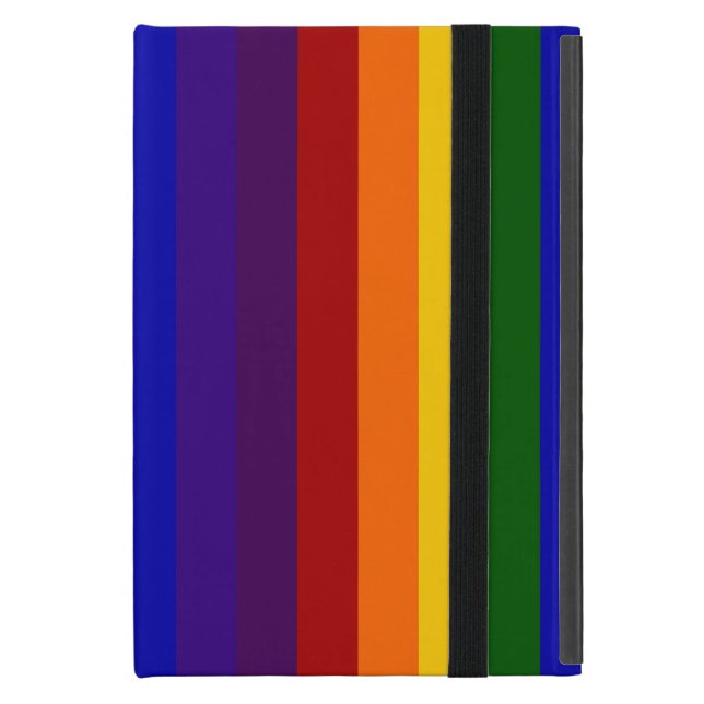 Funda Para iPad Mini Rayas del arco iris (Anverso cerrado)