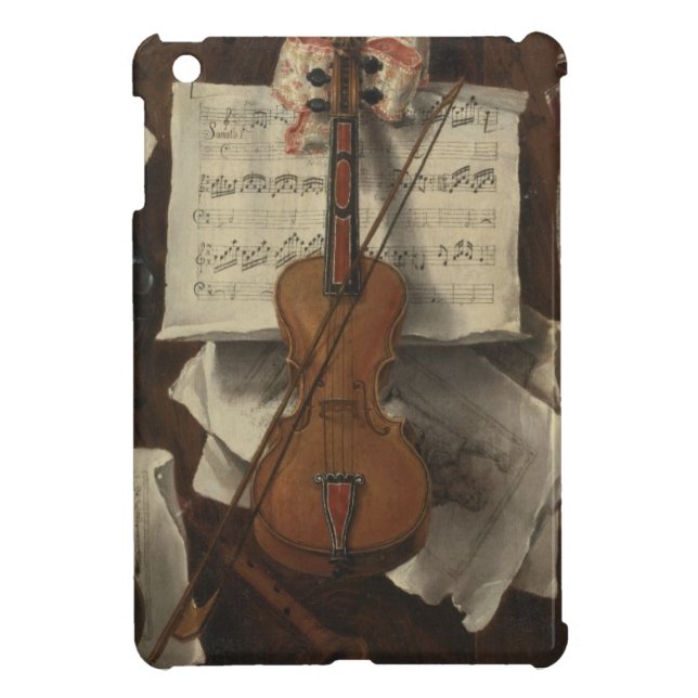 Funda Para iPad Mini Sebastiano Lazzari Trompe - Violin and Music Notes (Atrás)
