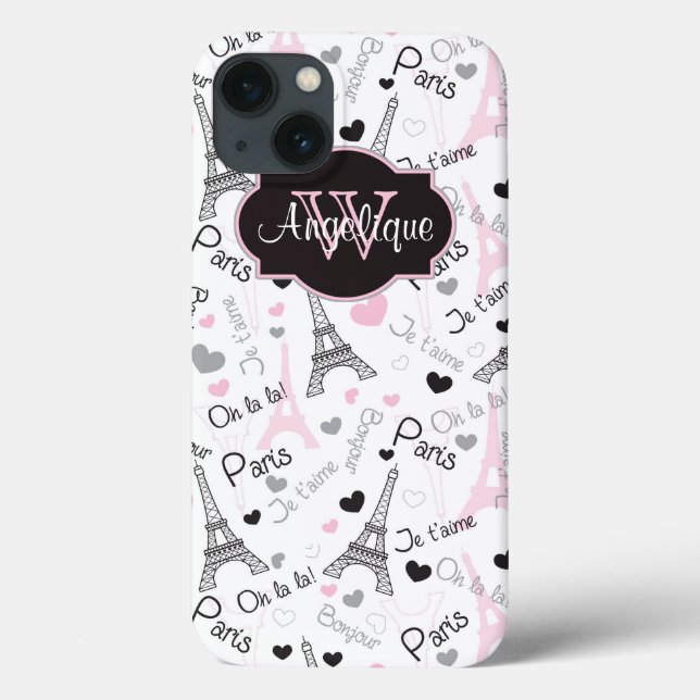 Funda para iPad | París | Torre Eiffel | Corazones (Reverso)