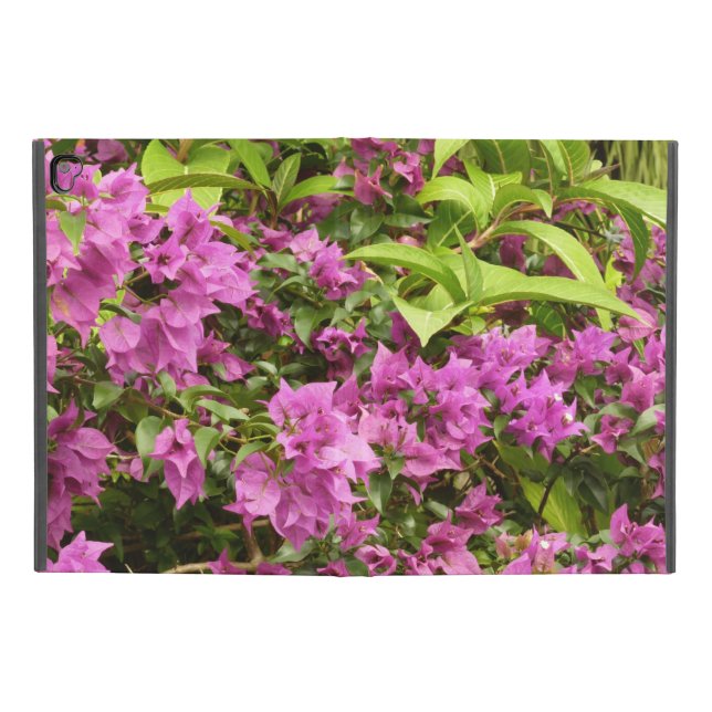 Funda Para iPad Pro 9.7" Floral Tropical Morada Bougainvillea (Exterior)