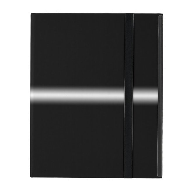 Funda Para iPad Raya blanca descolorada en negro (Anverso cerrado)