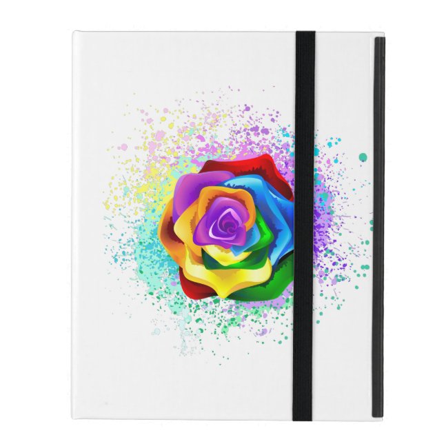 Funda Para iPad Rosa arcoiris colorido (Anverso cerrado)