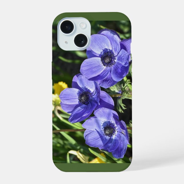 Funda para iPhone15 Flores Violeta de Jardín (Reverso )