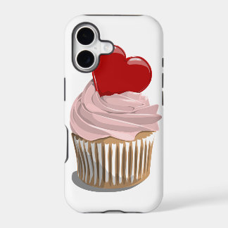 Funda para iPhone4 con cupcake de corazón del día