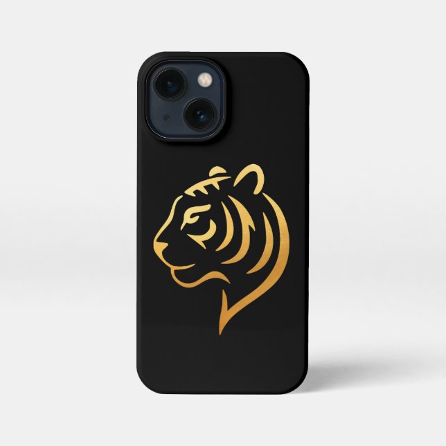 Funda Para iPhone 黄金の虎 Gold Tiger – Japanese Minimalist (Reverso )