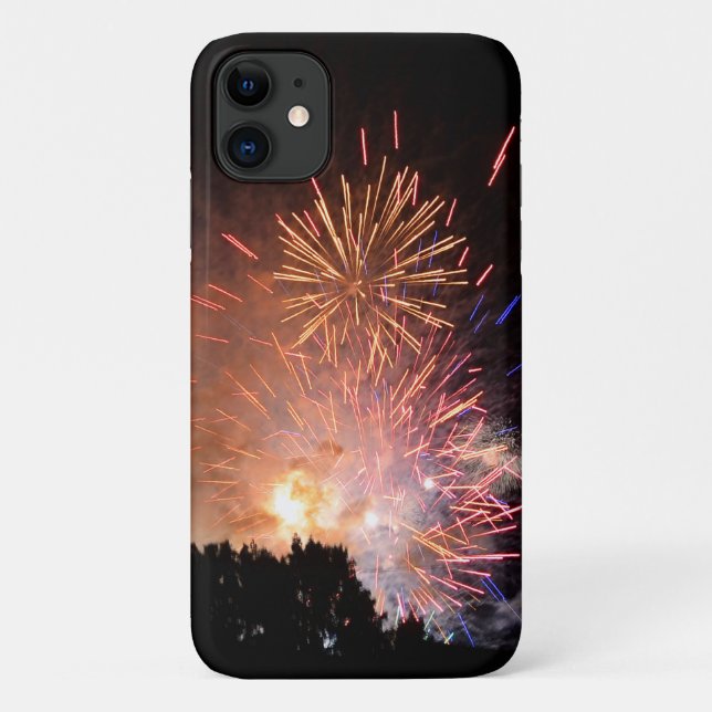 Funda para iPhone 11 de Fireworks (Reverso)