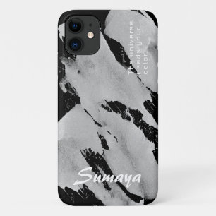 Funda para iPhone 11 en blanco negro y gris   PERS