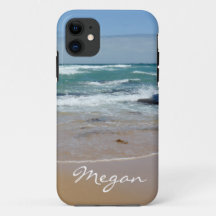 Funda para iPhone 11 Funda de Waves Beach personal