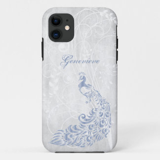 Funda para iPhone 11 personalizado Blue Peacock