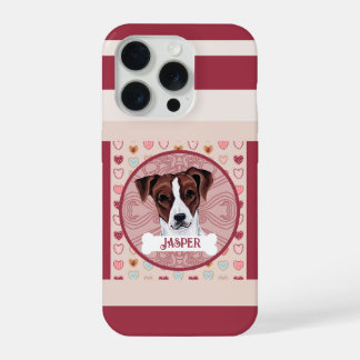 Funda para iPhone 11 Pro con corazón de Jack Russe