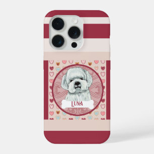 Funda para iPhone 11 Pro con corazones Maltés + no