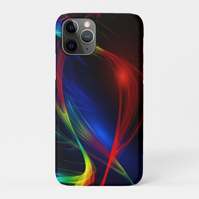Funda para iPhone 11 Pro de diseño artístico ondul (Reverso)