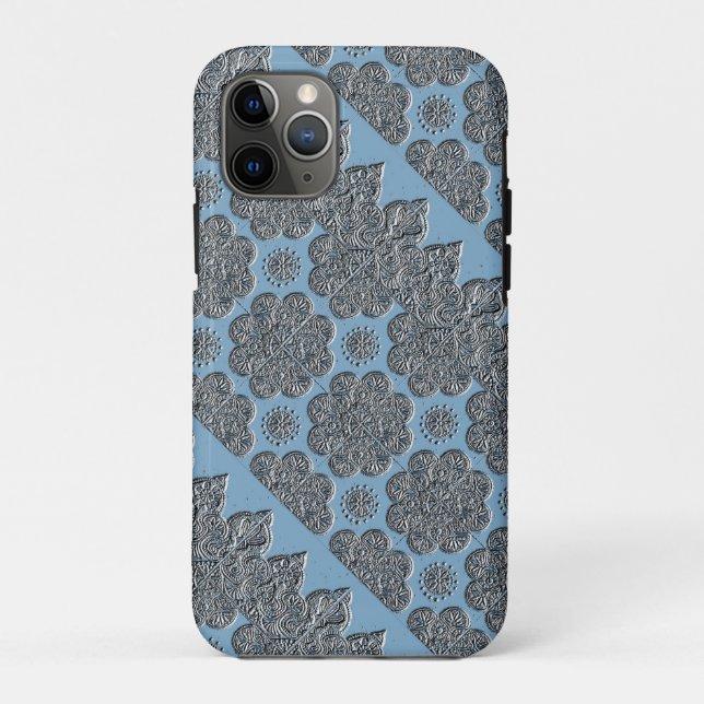 funda para iPhone 11Pro con Brocade Grabado en rel (Reverso)