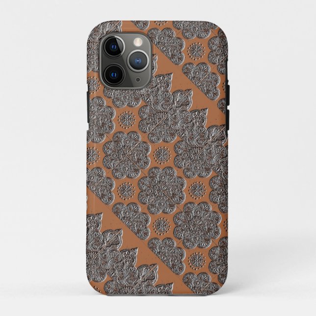 funda para iPhone 11Pro con Brocade Grabado en rel (Reverso)
