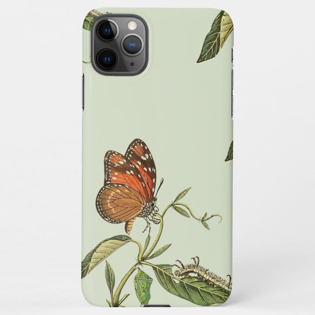 Funda Para iPhone 11Pro Max Funda para Iphone 11 Pro Max Cubierta de Mariposa  (Reverso)