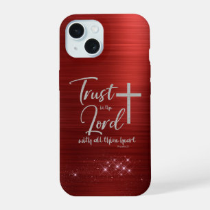 Funda para iPhone 12 con versículo de la Biblia KJ