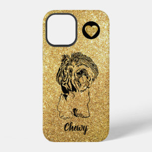 Funda para iPhone 12 de Shih Tzu con tinta artísti