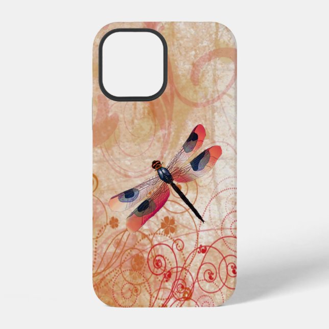 Funda para iPhone 12 Dragonfly Flourish (Reverso )