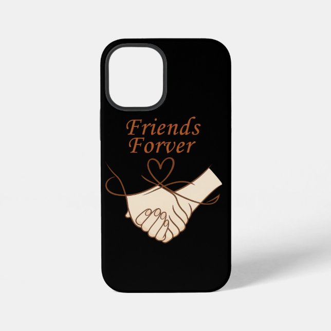 Funda para iPhone 12 Mini con arte de línea de cor (Reverso )