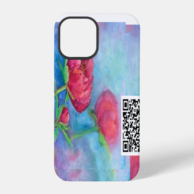 Funda para iphone 12 pro Alaskan Peonies (Reverso )