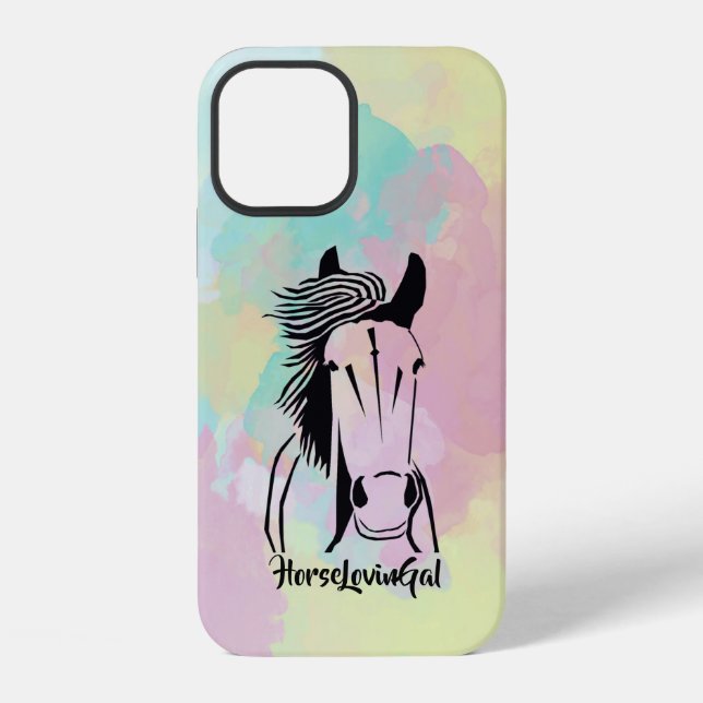 Funda para iPhone 12 (resistente) de Horse Lover's (Reverso )