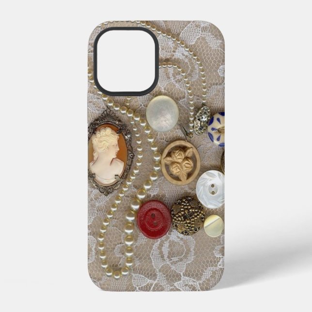 Funda para iPhone 12 Tesoros Vintage (Reverso )