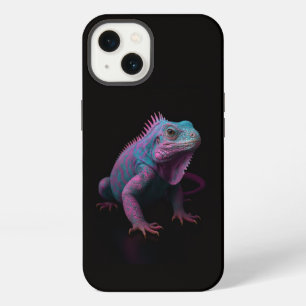 Funda para iPhone 13 Black 4 Luxe, Iguana Tropical