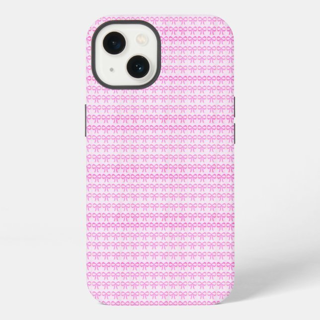Funda para iPhone 13 con lazos rosas (Reverso )