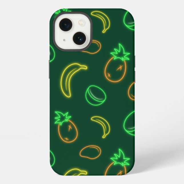 Funda para iPhone 13 con patrón de frutas tropical (Reverso )