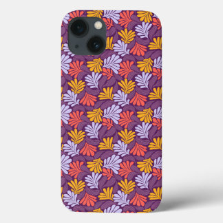 funda para iPhone 13 con patrón floral retro