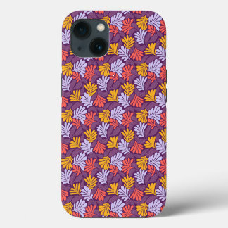 Funda para iPhone 13 con patrón floral retro