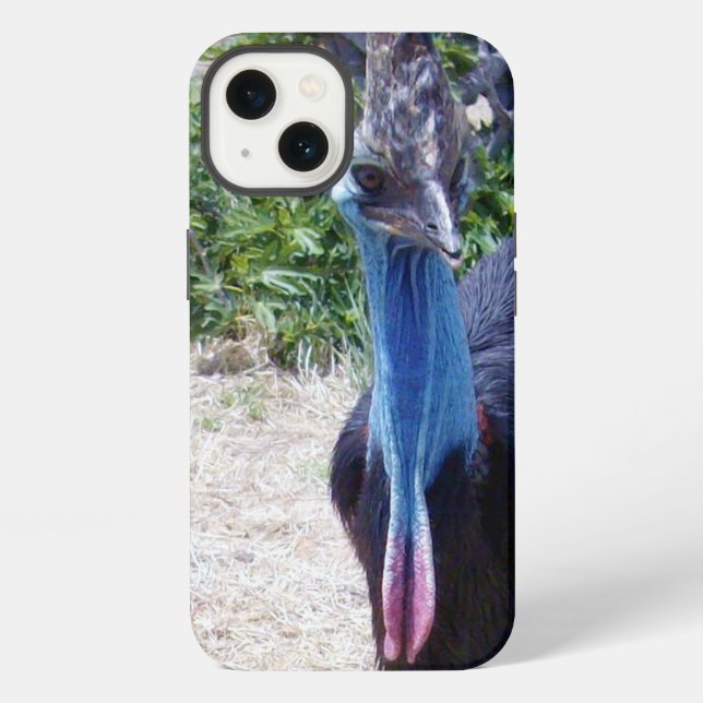 Funda para iPhone 13 de Casuario Azul Grande (Reverso )