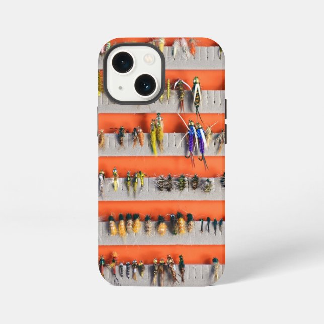 Funda para iPhone 13 Mini Fly Fishing Fly Box Nymp (Reverso )