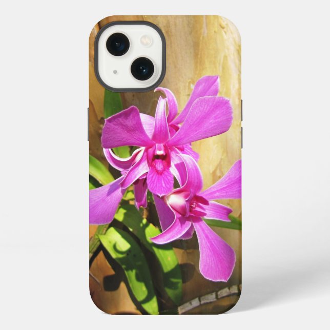 Funda para iPhone 13 Orquídeas Rosadas (Reverso )
