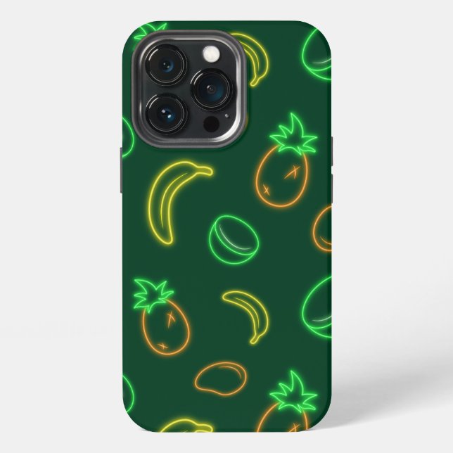 Funda para iPhone 13 Pro con patrón de frutas trop (Reverso )