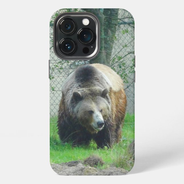 Funda para iPhone 13 Pro Grizzly Bear #1 (Reverso )
