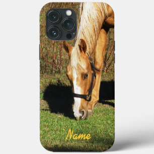 Funda para iPhone 13 Pro Max Golden Horse Closeup