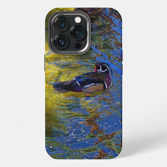 Funda para iPhone 13 Pro Wood Duck #2 (Reverso )