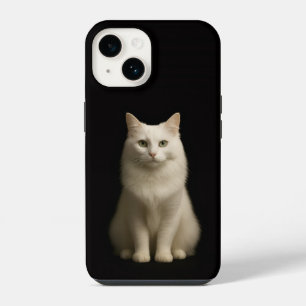 Funda para iPhone 14 Black 4 Luxe, gato turco de A