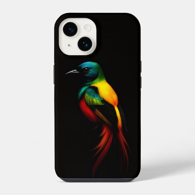 Funda para iPhone 14 Case-Mate Black 4 Luxe, Pájar (Reverso )