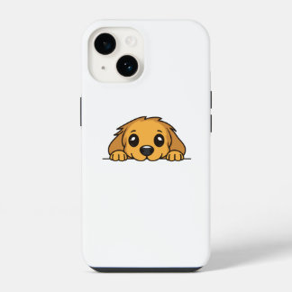 Funda para iPhone 14 con cachorro Golden Retriever