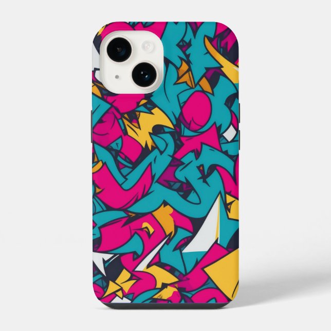 Funda para iPhone 14 con grafiti (Reverso )