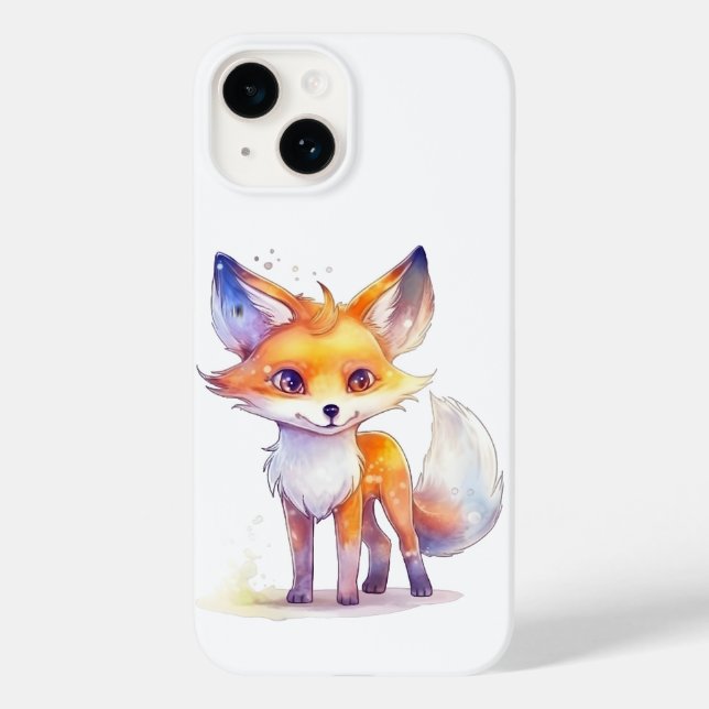Funda para iPhone 14 de Cute Baby Fox (Reverso )