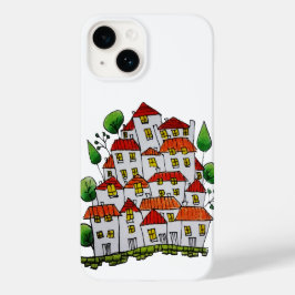 funda para iPhone 14 (Doodle - dibujado a mano)