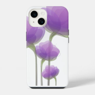 Funda para iPhone 14 - Flores Moradas