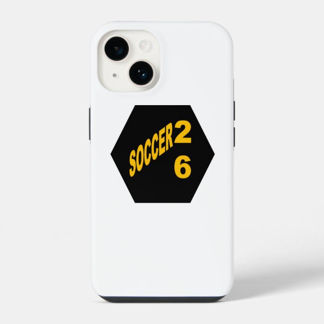 Funda para iPhone 14  FÚTBOL  26 (Reverso )
