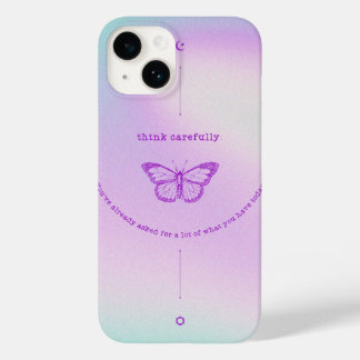 funda para iPhone 14 - Mariposa reflexiva
