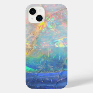 Funda Para iPhone 14 Plus Faux opal gem gemstone mineral bling bokek hipster
