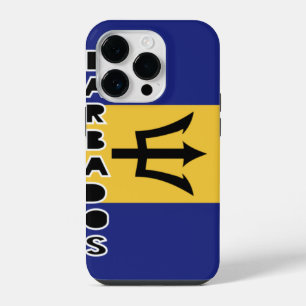 Funda para iPhone 14 Pro con bandera de Barbados
